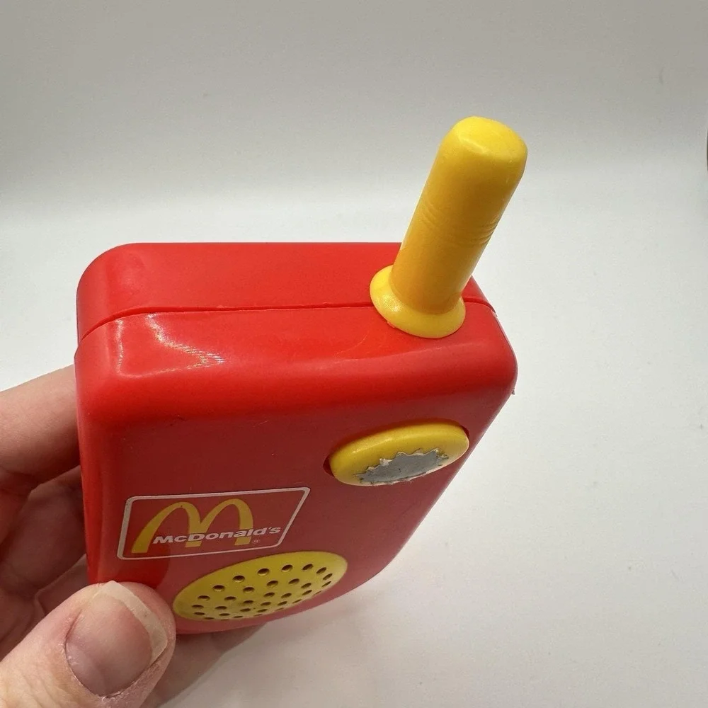 McDonalds Play Food Thru Cash Register Red‎ Walkie Talkie Toy Tested Interactive